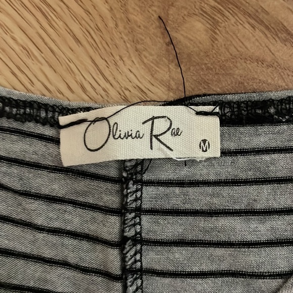 Gray/Black Striped Dress - Picture 2 of 2